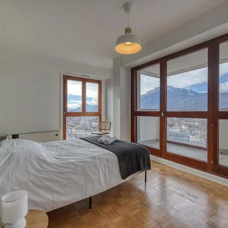Apartment #hj The Mont-blanc Tower Breathtaking View Of The Summits