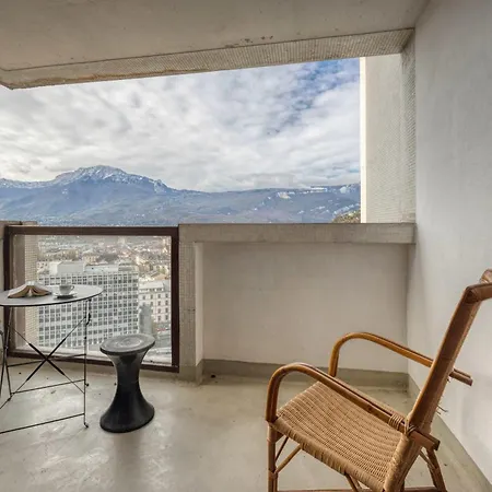 #hj The Mont-blanc Tower Breathtaking View Of The Summits Appartement